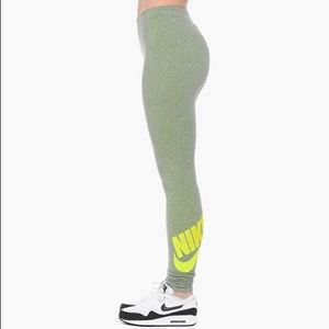 Nike Grey and Yellow women’s XS leggings